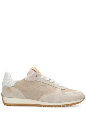 VLORA Sign leren sneakers beige