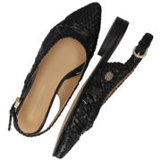 thumbnail: Fred de la Bretoniere leren slingback loafers zwart
