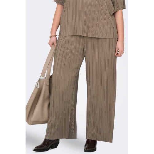 ONLY CARMAKOMA wide leg regular waist casual broek afbeelding