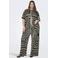 ONLY CARMAKOMA wide leg high waist casual broek zwart