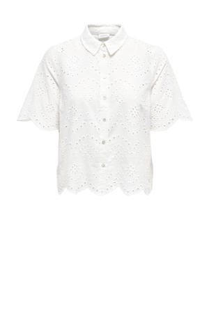 blouse ecru broderie