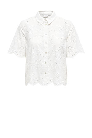 blouse ecru broderie
