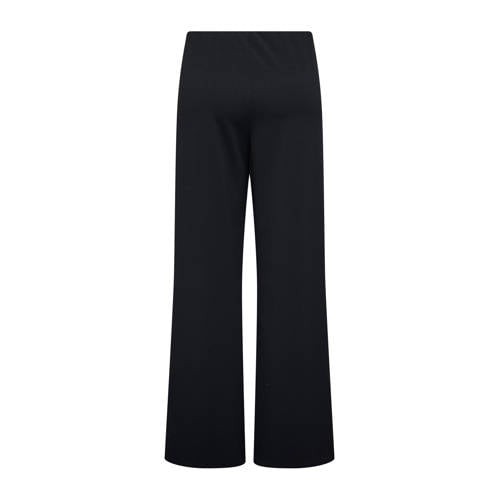ONLY CARMAKOMA wide leg regular waist casual broek zwart afbeelding