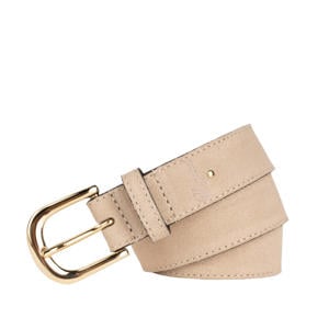 leren riem beige