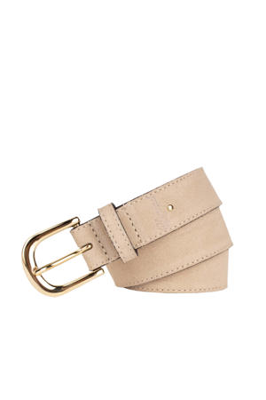 leren riem beige