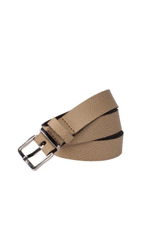 leren riem beige