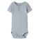 NAME IT BABY romper blauw rib gebreid