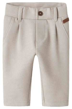 straight casual broek greige