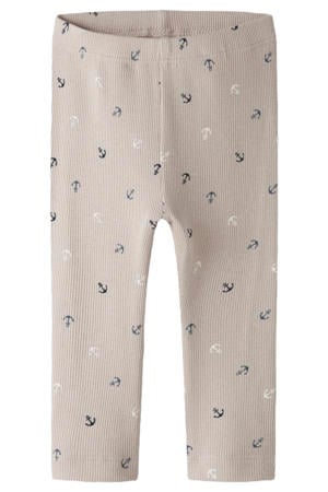 regular legging beige gebreid