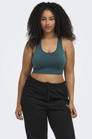 Plus Size level 2 sportbh ONPDAISY petrol
