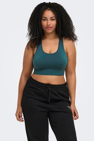 Plus Size level 2 sportbh ONPDAISY petrol