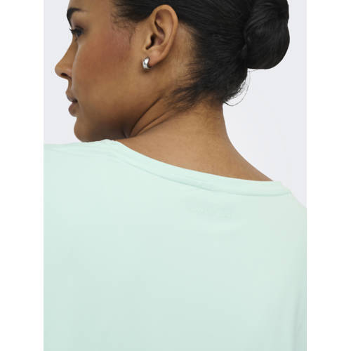 ONLY PLAY CURVY Plus Size sportshirt ONPAUBREE lichtblauw afbeelding