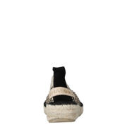thumbnail: Shabbies Amsterdam PALMA Kimono leren espadrilles zwart/beige