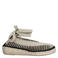 Shabbies Amsterdam PALMA Kimono leren espadrilles zwart/beige