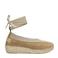 Shabbies Amsterdam leren espadrilles met crocoprint zand