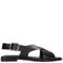 Shabbies Amsterdam leren sandalen zwart