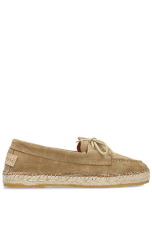 suède espadrilles beige