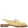 Shabbies Amsterdam leren slingback loafers lichtgeel