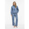 VILA denim blouse blauw