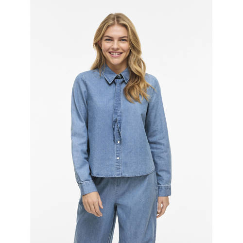 VILA denim blouse blauw afbeelding