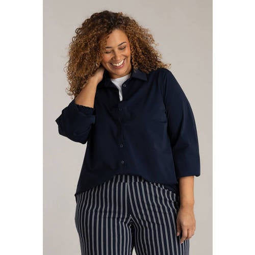 Colletta blouse donkerblauw afbeelding