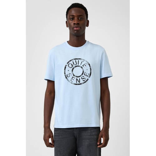 QS regular T-shirt lichtblauw afbeelding