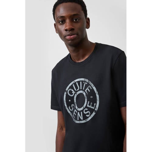QS regular T-shirt zwart afbeelding