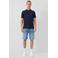 QS denim regular short blauw