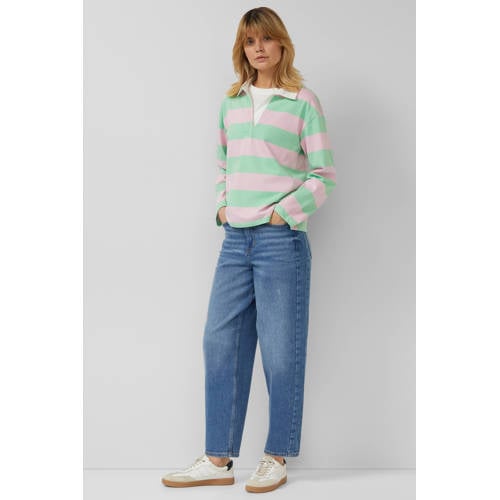 s.Oliver gestreepte sweater roze afbeelding