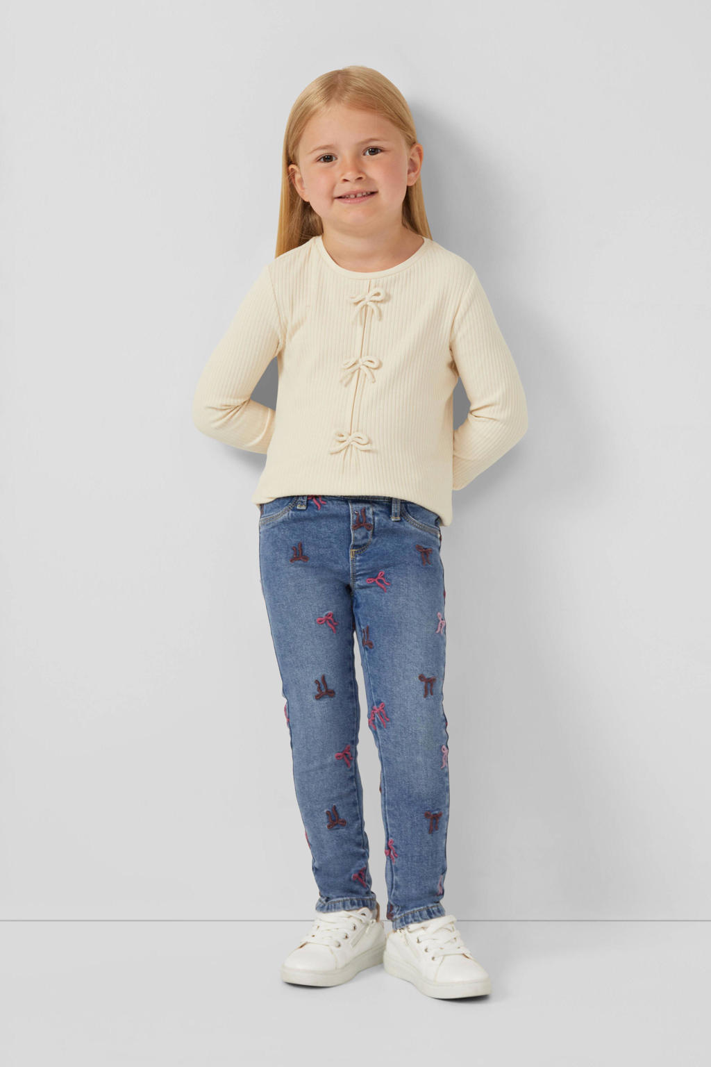Medium blue denim meisjes s.Oliver slim fit jeans medium, blue van denim met regular waist