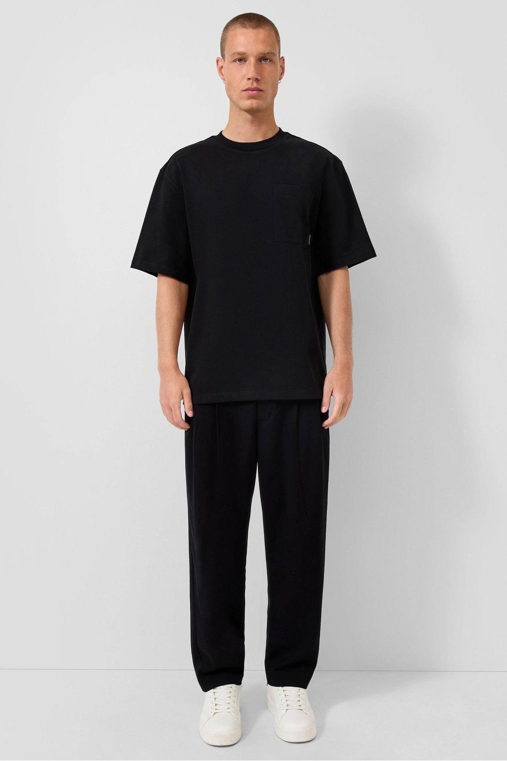 QS relaxed pantalon zwart
