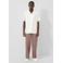 QS loose casual overhemd met ingebreid patroon wit