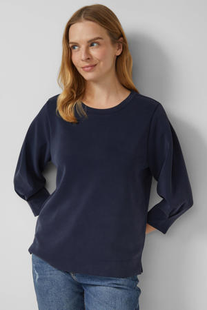 zachte sweater marineblauw