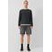 QS denim regular short zwart