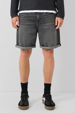 denim regular short zwart