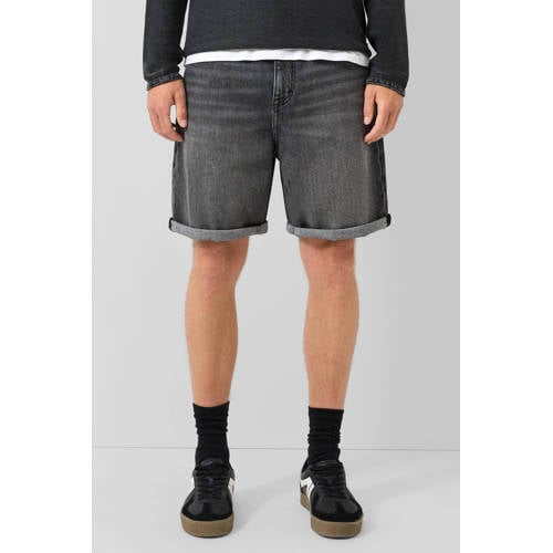 QS denim regular short zwart afbeelding