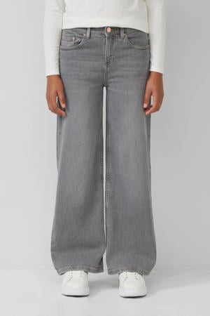 wide leg jeans grey denim