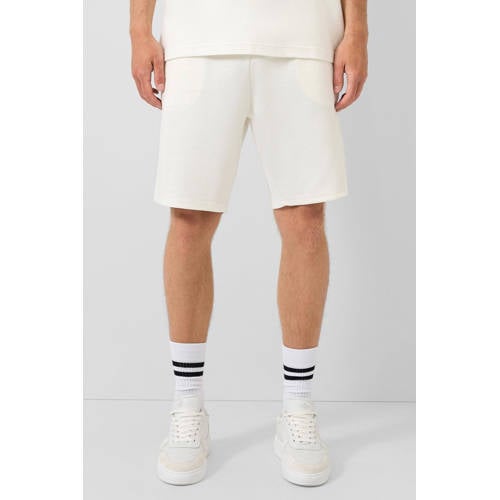 QS regular sweatshort wit afbeelding