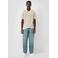 QS regular polo gebreid beige