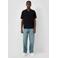 QS regular polo gebreid zwart