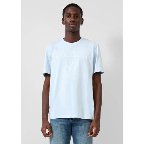 QS regular T-shirt lichtblauw afbeelding