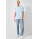 QS regular T-shirt lichtblauw