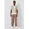 QS regular gestreepte casual overhemd gebreid ecru
