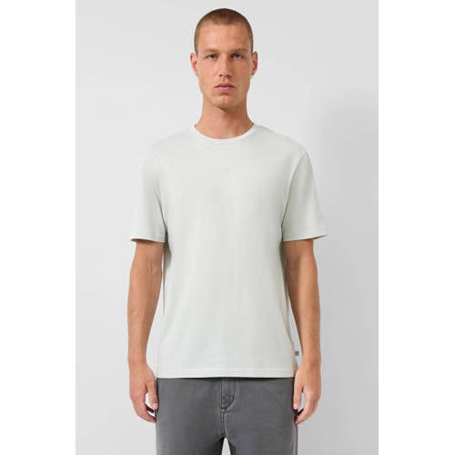 QS regular T-shirt turquoise afbeelding