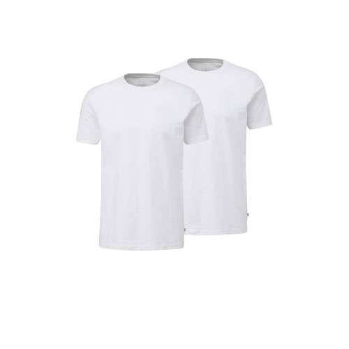 QS regular T-shirt wit afbeelding
