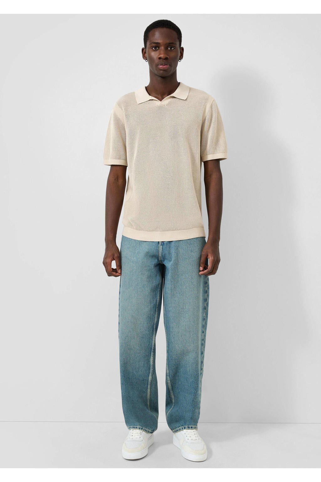 QS loose fit jeans blauw