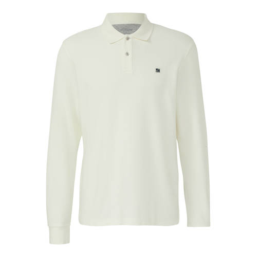 s.Oliver Rechtvallend polo wit afbeelding