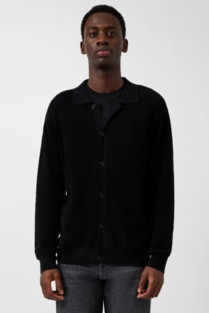 vest gebreid zwart