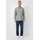 QS regular casual overhemd grijs
