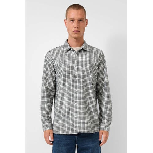 QS regular casual overhemd grijs afbeelding